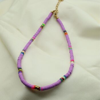 Neckless Heishi Beads Lavender