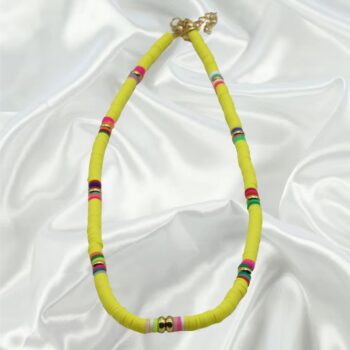 Beads Lemon Yellow Necklace