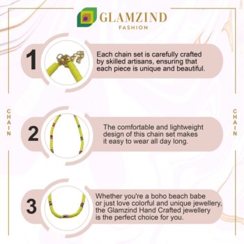 Beads Lemon Yellow Necklace