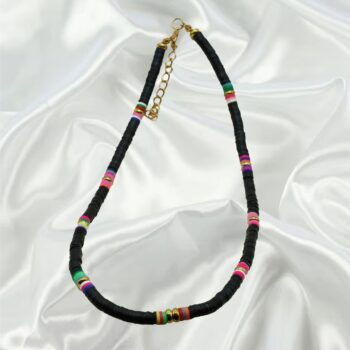 Heishi Beads Black Necklace