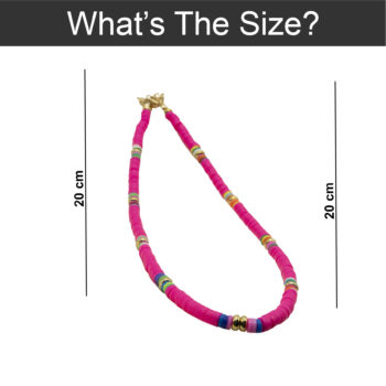 Heishi Beads Hot Pink Necklace