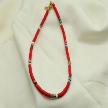 Beads Necklace - Red