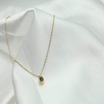 Black Zircon Necklace