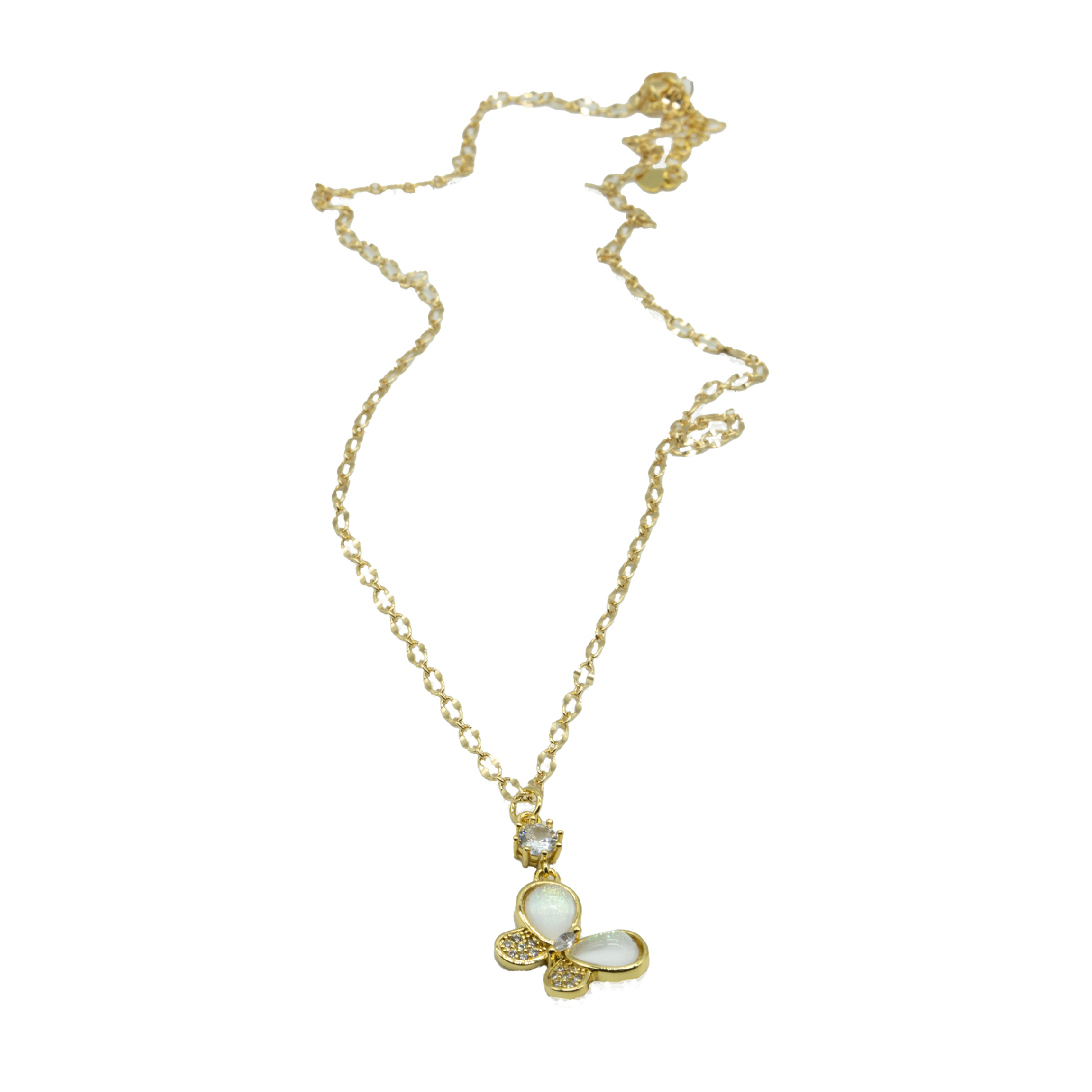 N-34-01.jpg White Butterfly Necklace