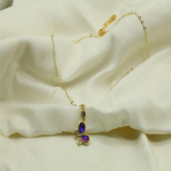 Blue Butterfly Necklace