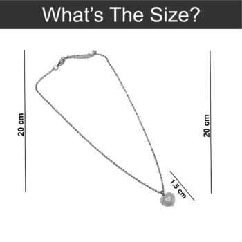 Simple and Delicate Silver Heart Pendant