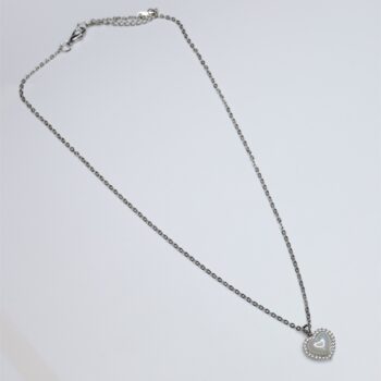 Simple and Delicate Silver Heart Pendant