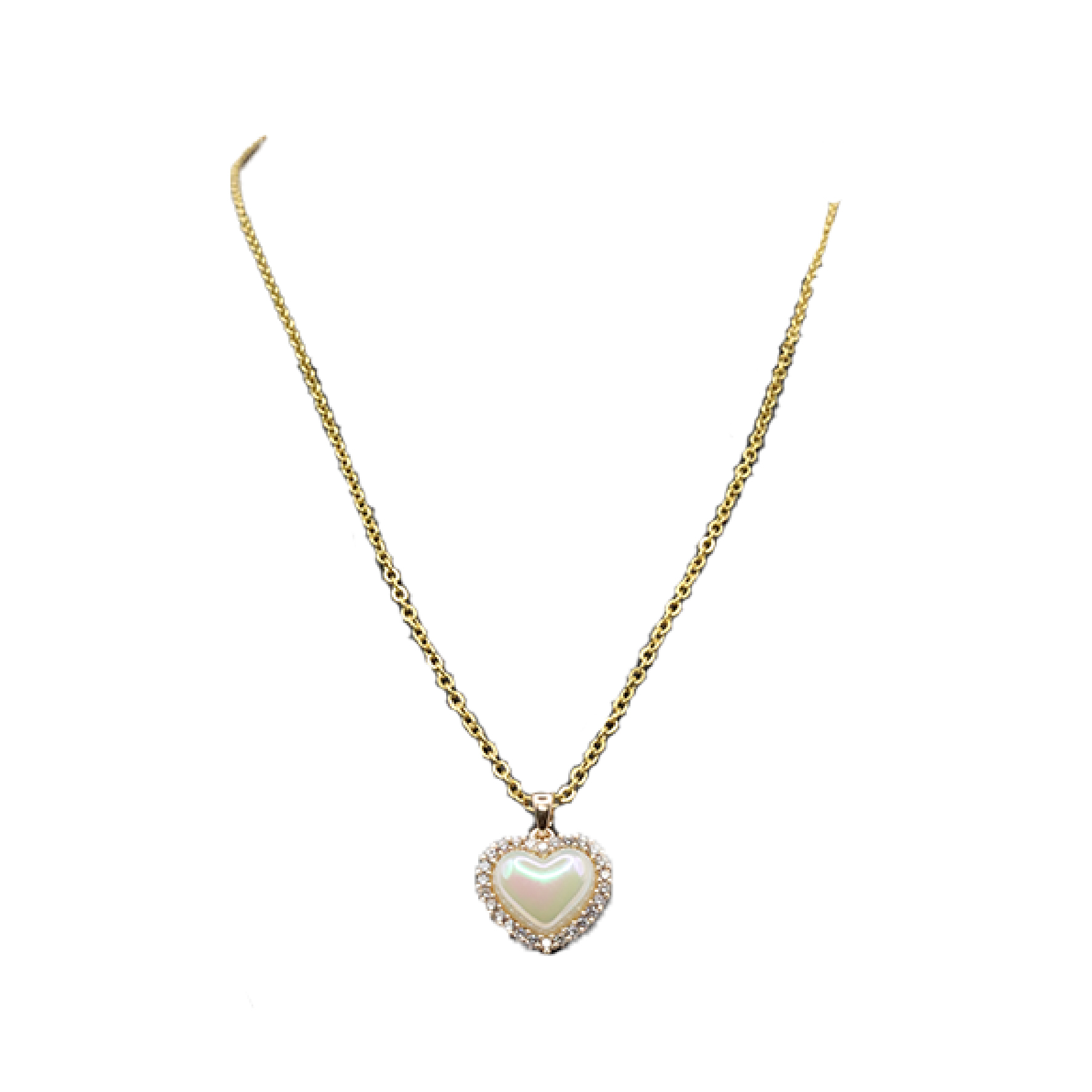 N-40-01.jpg Delicate Rose Gold Heart Pendant Necklace