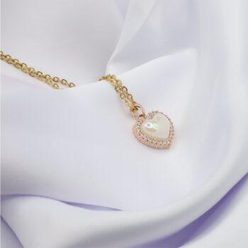 Delicate Rose Gold Heart Pendant Necklace