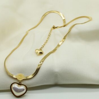 Pearl Heart Necklace