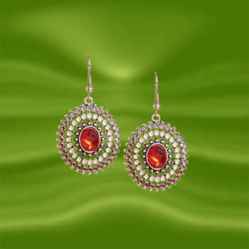 Scarlet Sunburst Earrings