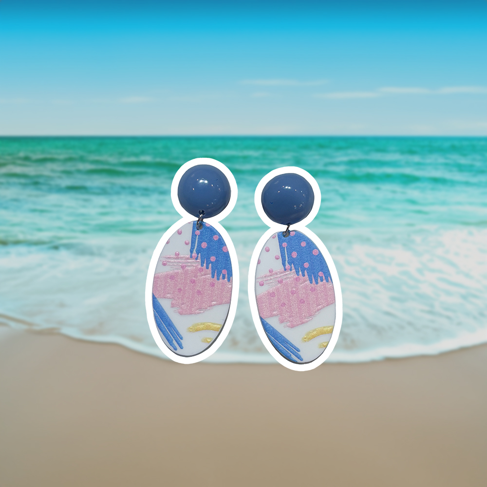 Twilight Skyline Brushstroke Drops